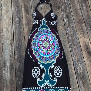 Maxi dress in Boho print fabric